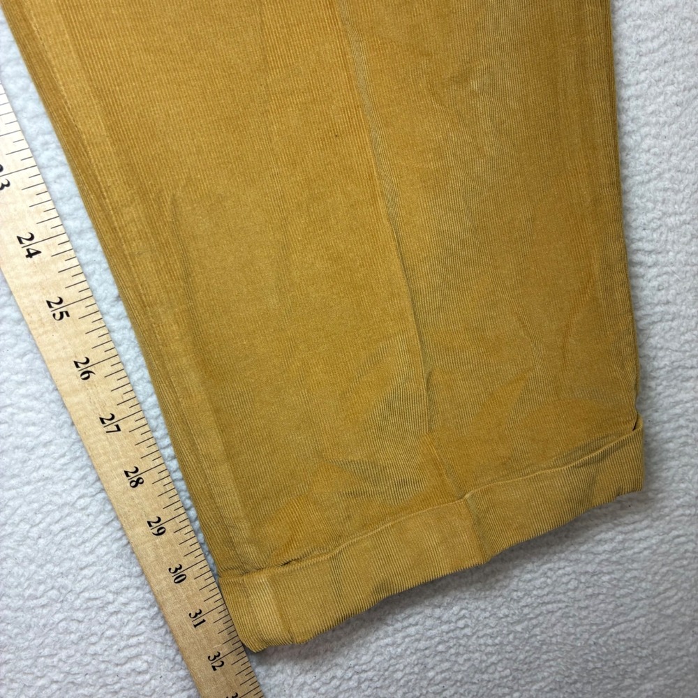 Bills Khakis Corduroy Pants Men 36x32 Brown Pleated Vintage USA Classic Preppy - Picture 8 of 9